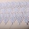 1 Yard Silver 4 Inch Lisetta Metallic Lace Trim for Wedding Gown Costume Decoration
